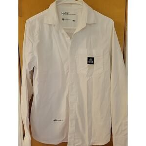 NHIZ izzue plus Neighborhood logo white shirt Japan brand Skull Size Medium